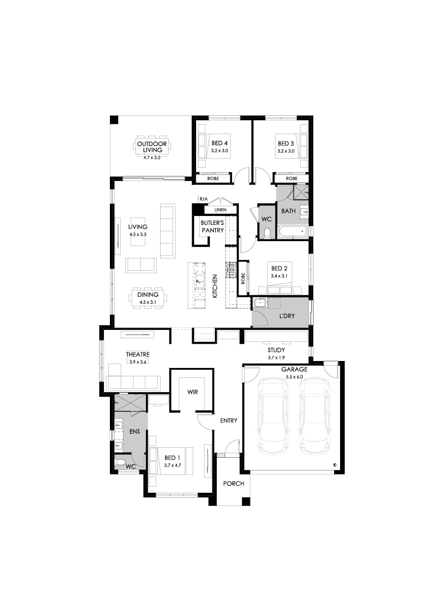 28  Floor Floorplan (Standard - Flipped)