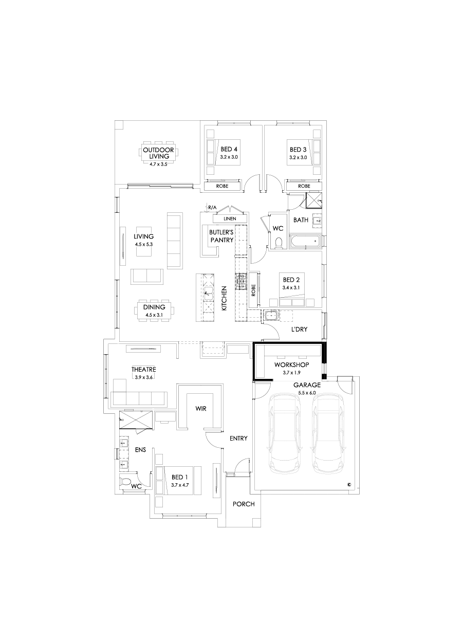 28  Floor Floorplan (Workshop - Flipped)