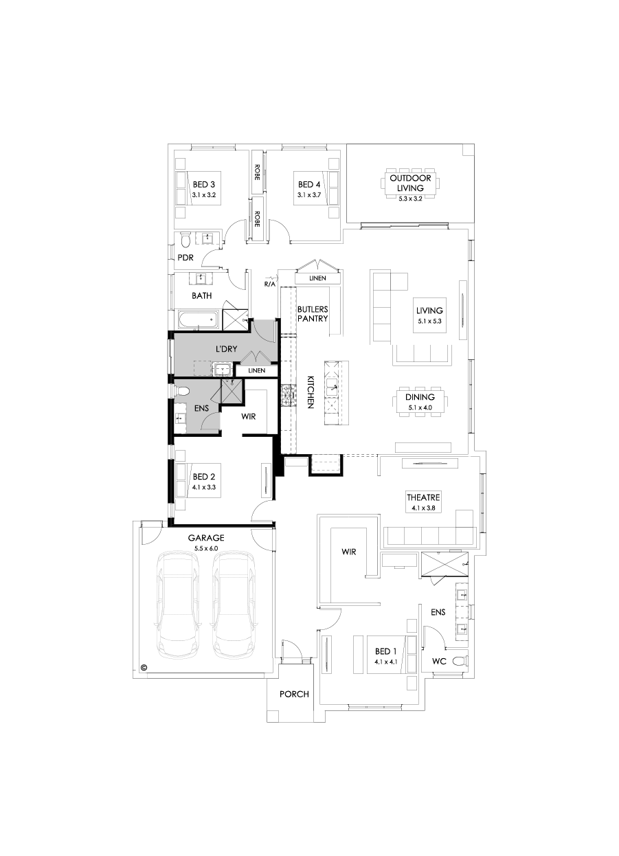 32  Floor Floorplan (Additional ensuite)