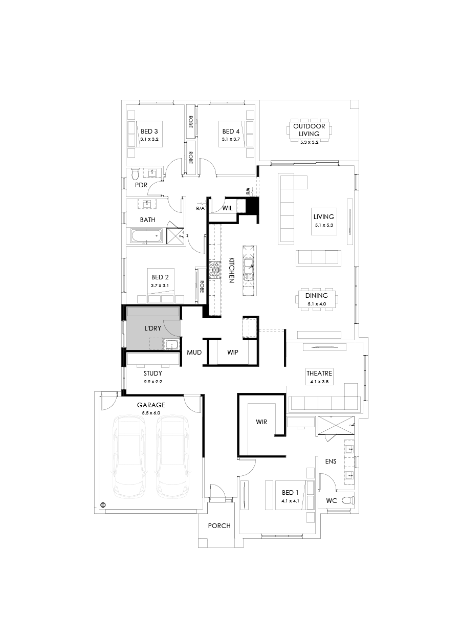 32  Floor Floorplan (Mud room)