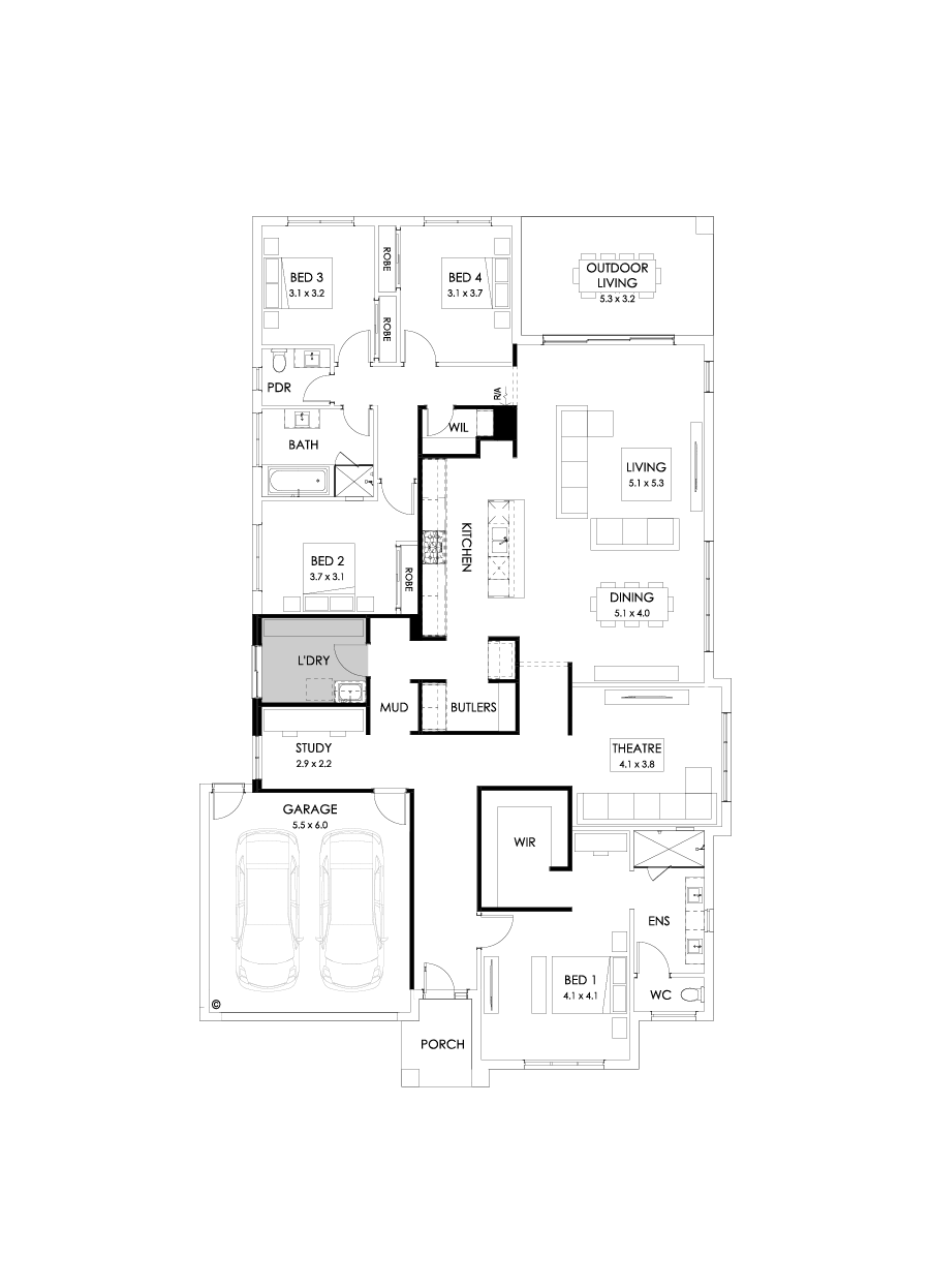 32  Floor Floorplan (Mud room)
