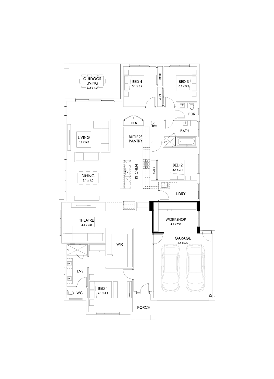 32  Floor Floorplan (Workshop - Flipped)