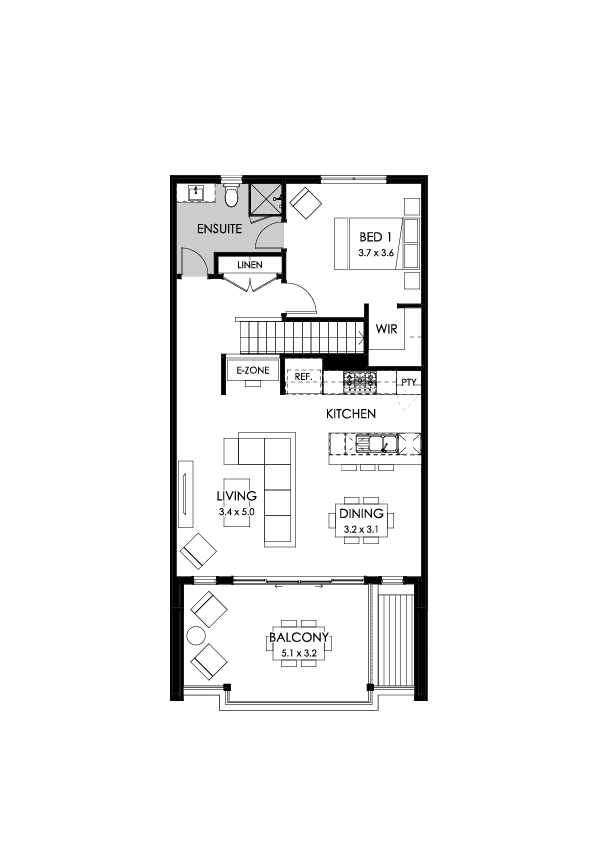 20b First Floor Floorplan (Standard)