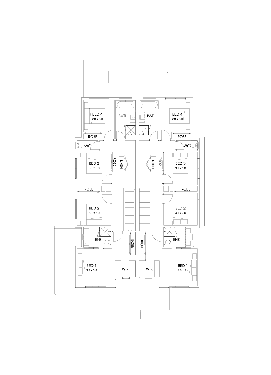 23 & 22 First Floor Floorplan (Outdoor living)