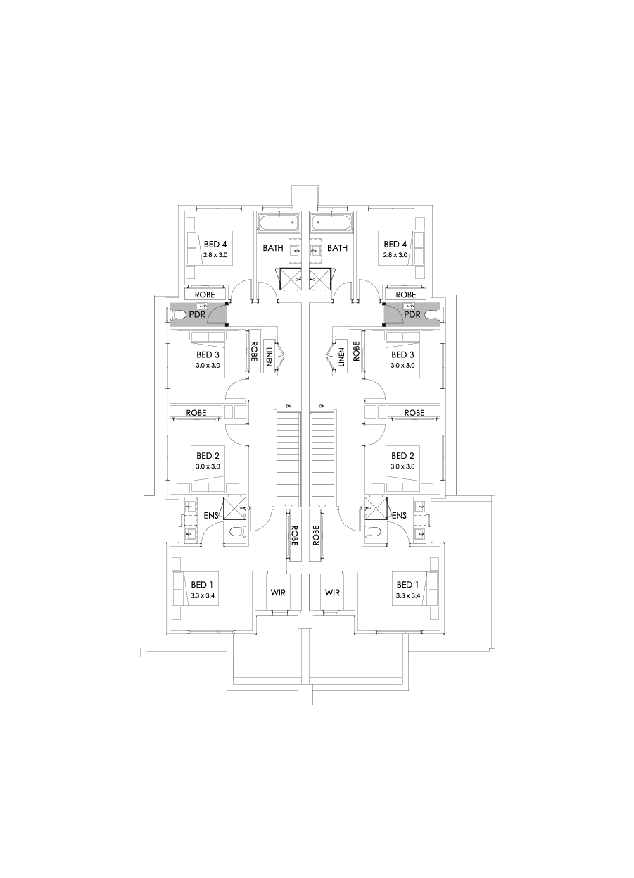 23 & 22 First Floor Floorplan (Powder room)
