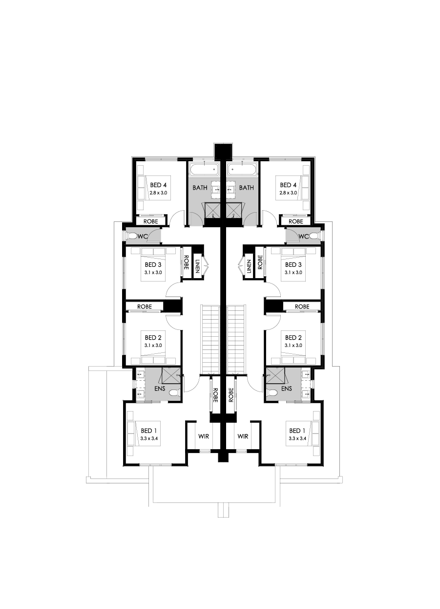 23 & 22 First Floor Floorplan (Standard)