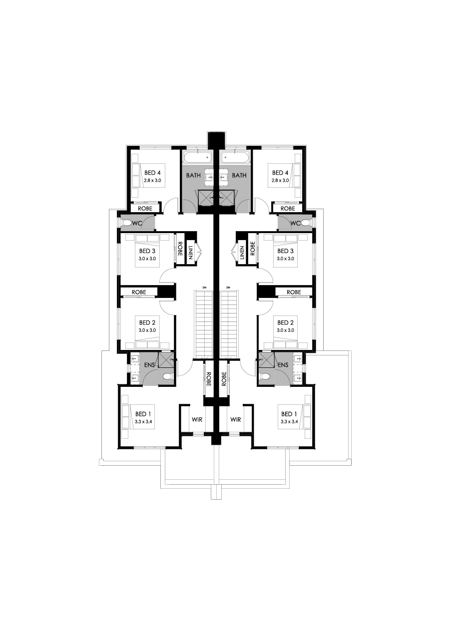 23 & 22 First Floor Floorplan (Standard)