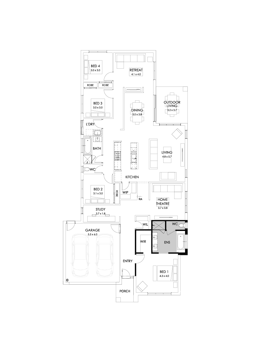 29  Floor Floorplan (Bath to ensuite)