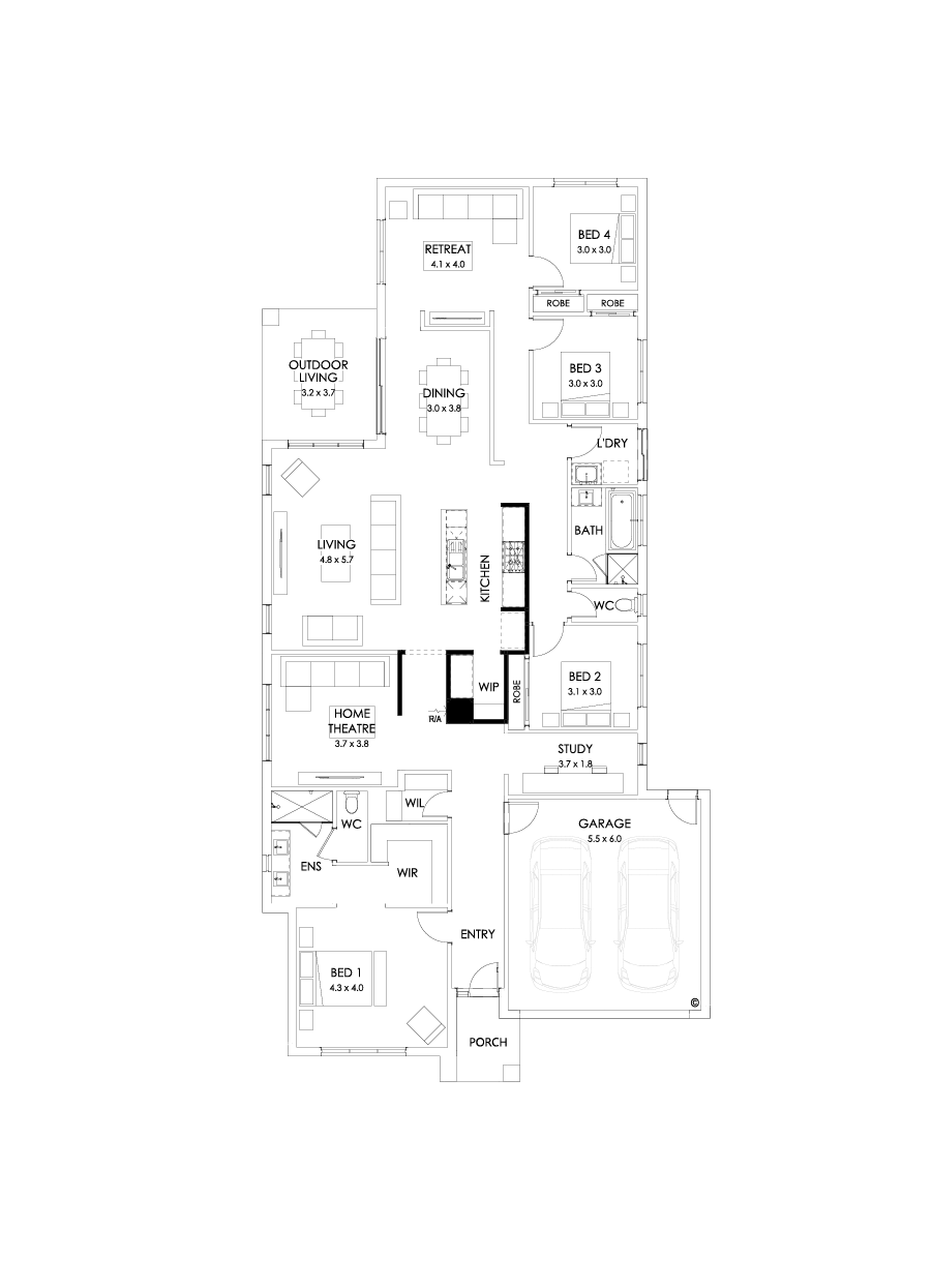 29  Floor Floorplan (Butler’s pantry - Flipped)
