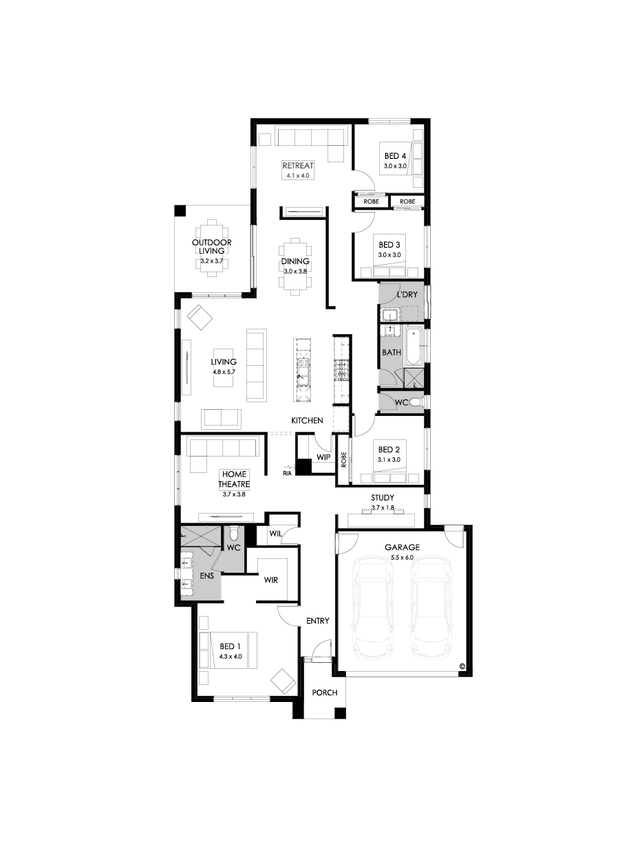 29  Floor Floorplan (Standard - Flipped)