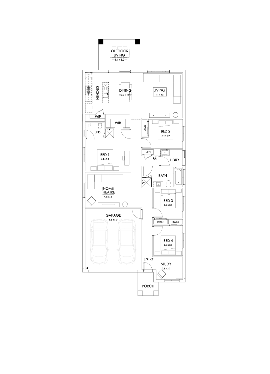 22  Floor Floorplan (Outdoor living)
