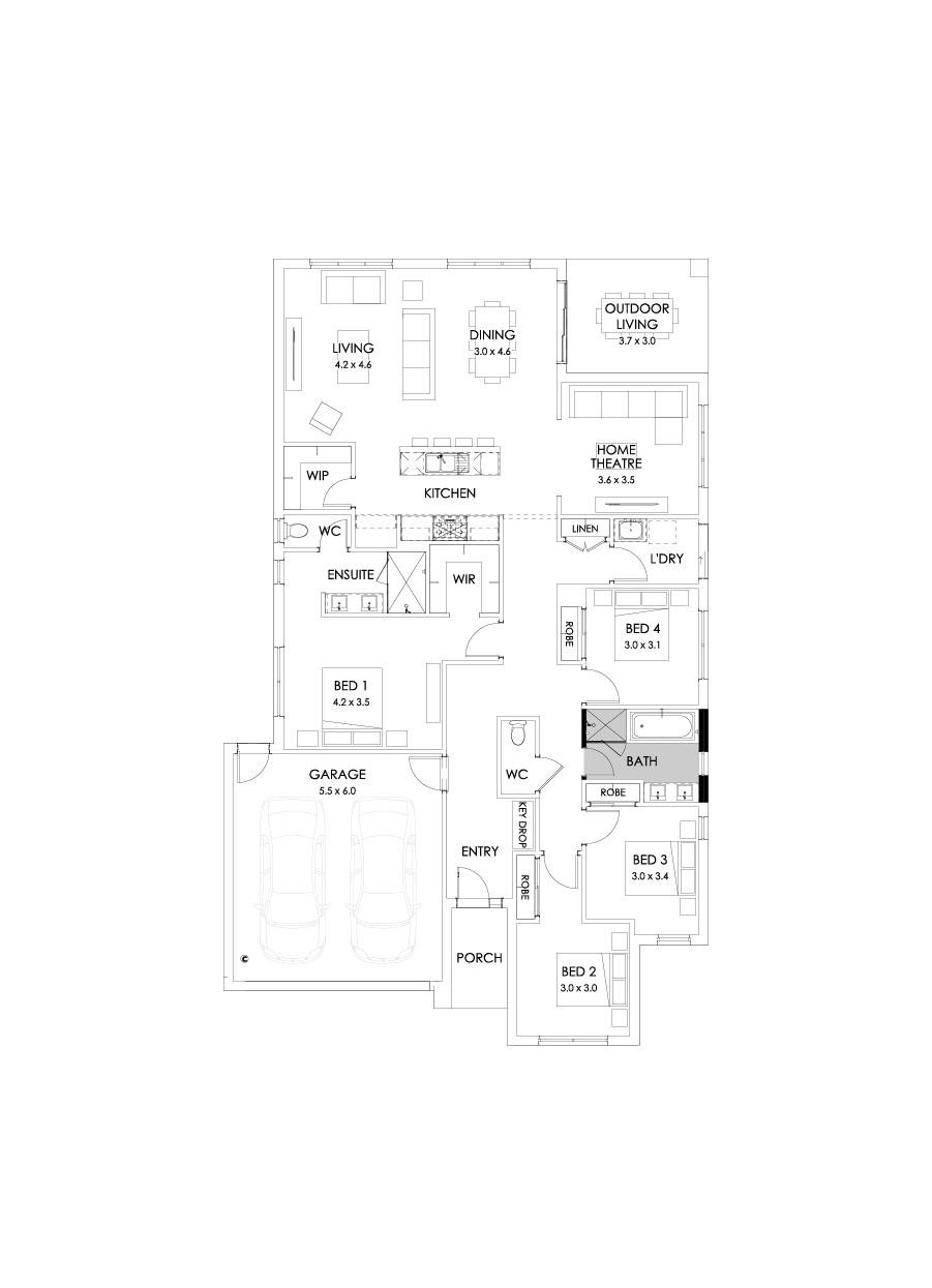 25  Floor Floorplan (Bathroom upgrade)