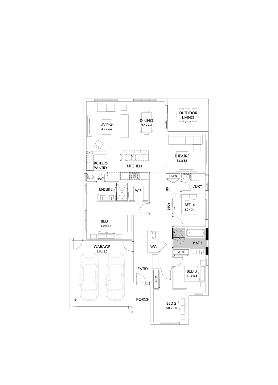 25  Floor Floorplan (Bathroom upgrade)