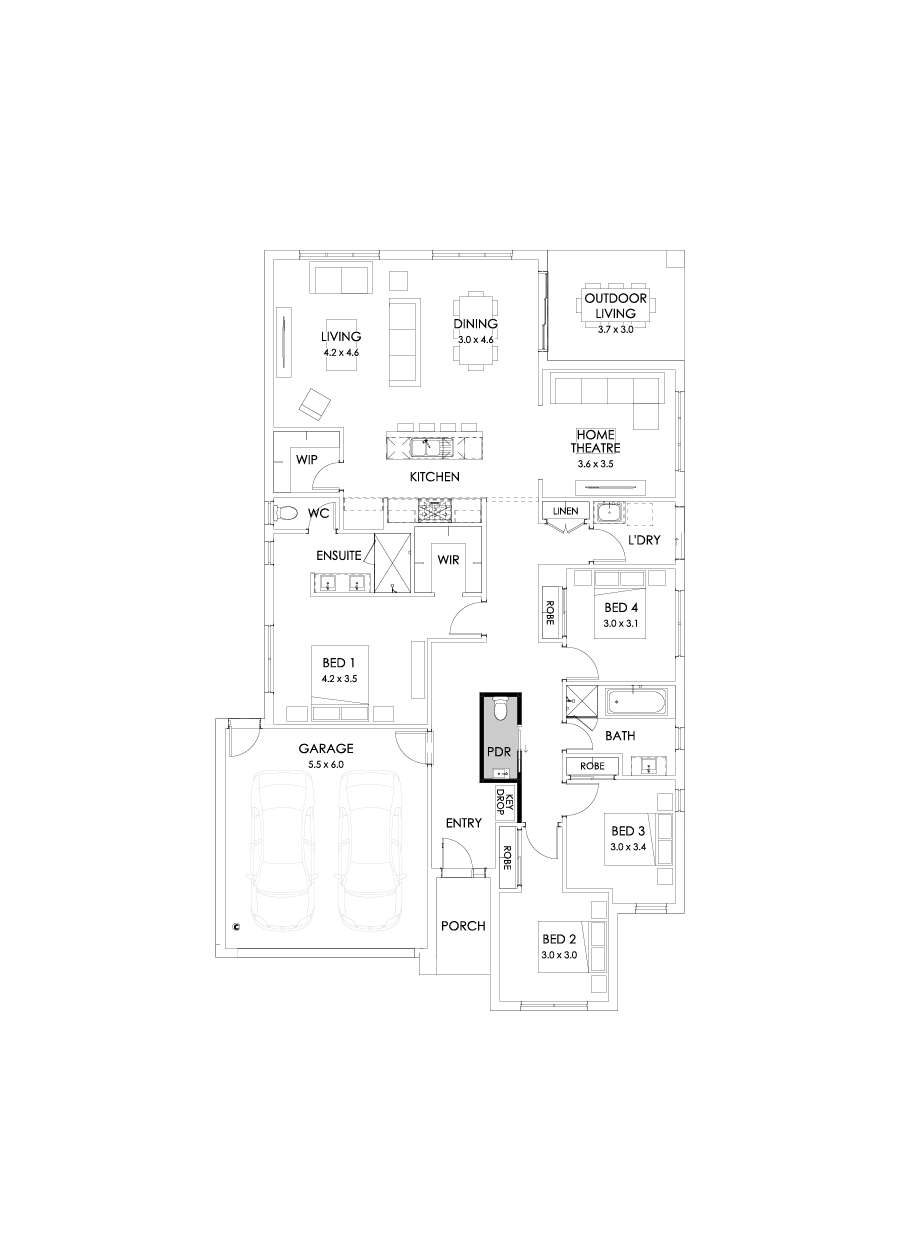 25  Floor Floorplan (Powder room)