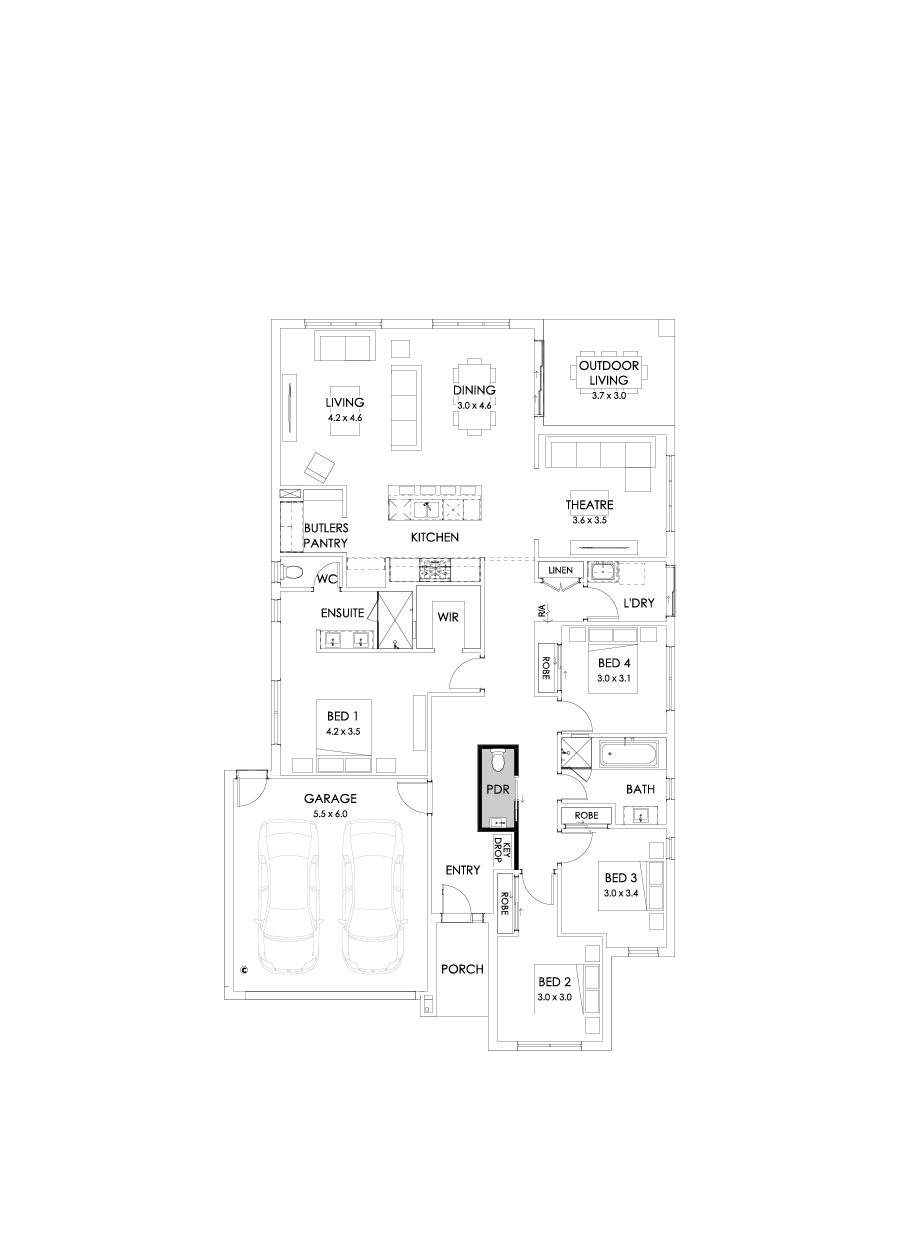 25  Floor Floorplan (Powder room)