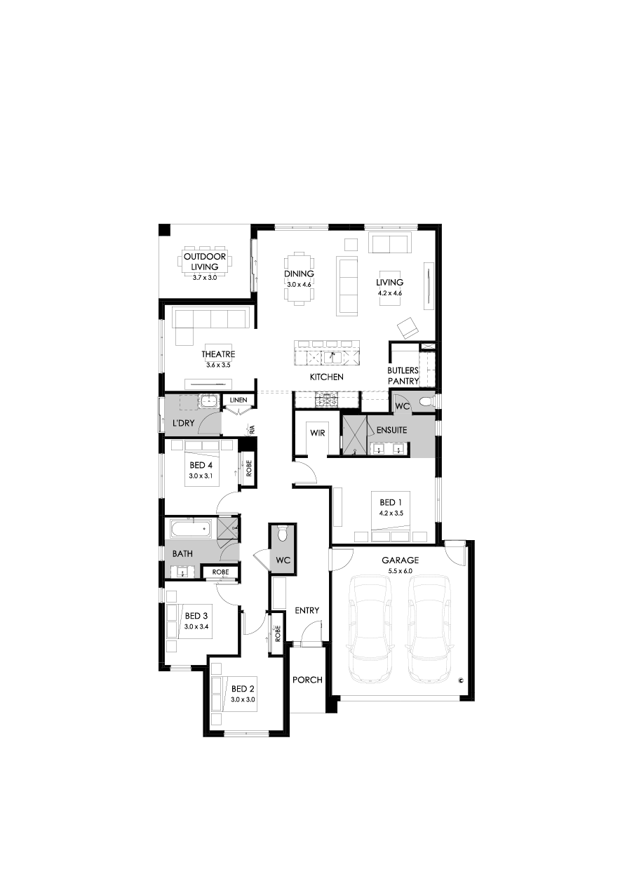 25  Floor Floorplan (Standard - Flipped)