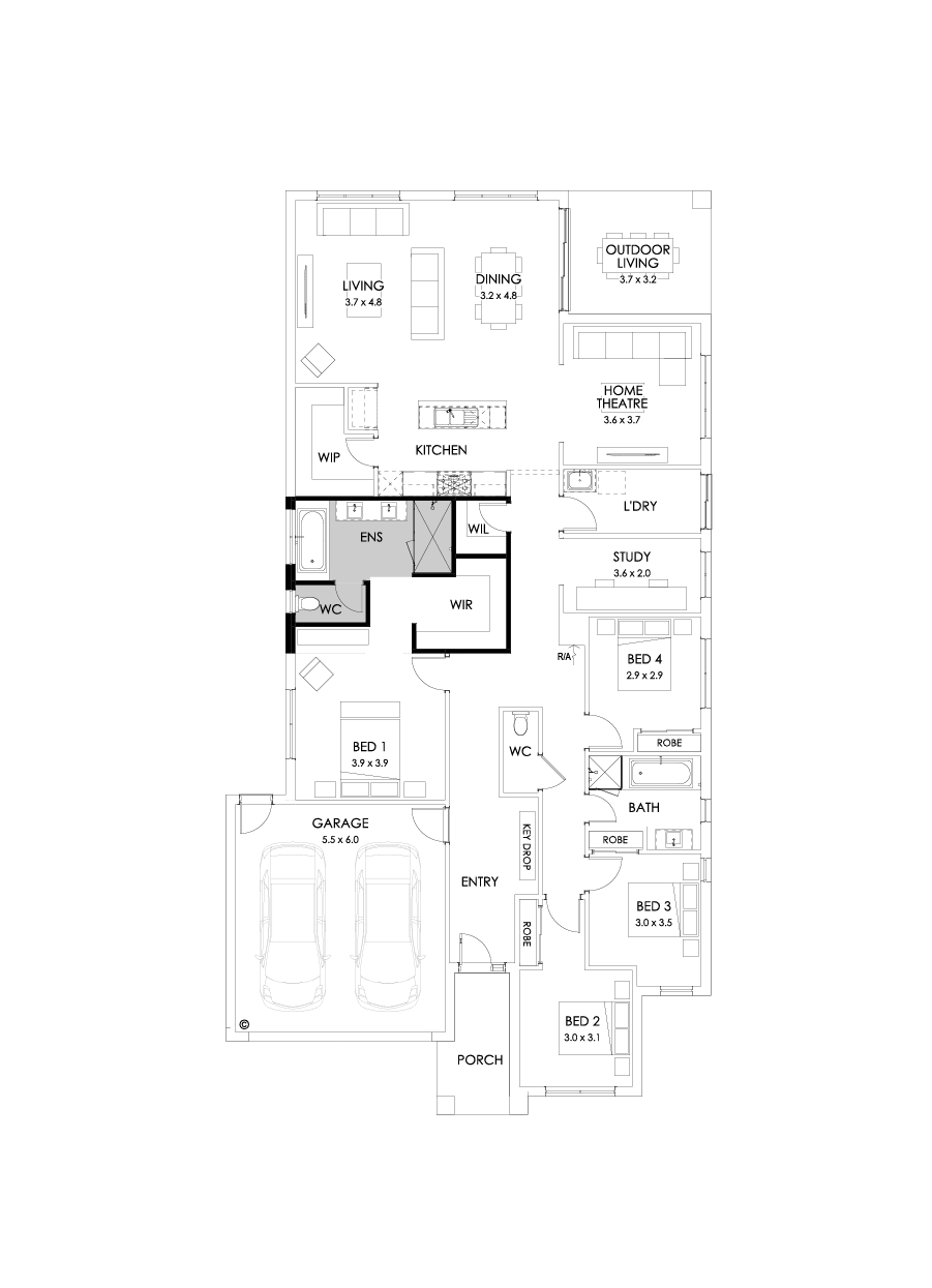 29  Floor Floorplan (Bath to ensuite)