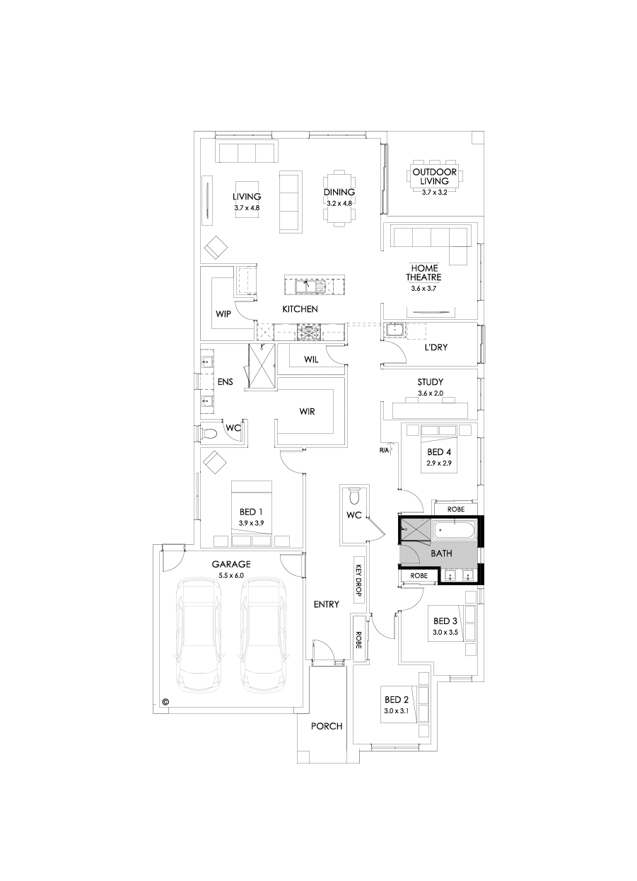 29  Floor Floorplan (Bathroom upgrade)