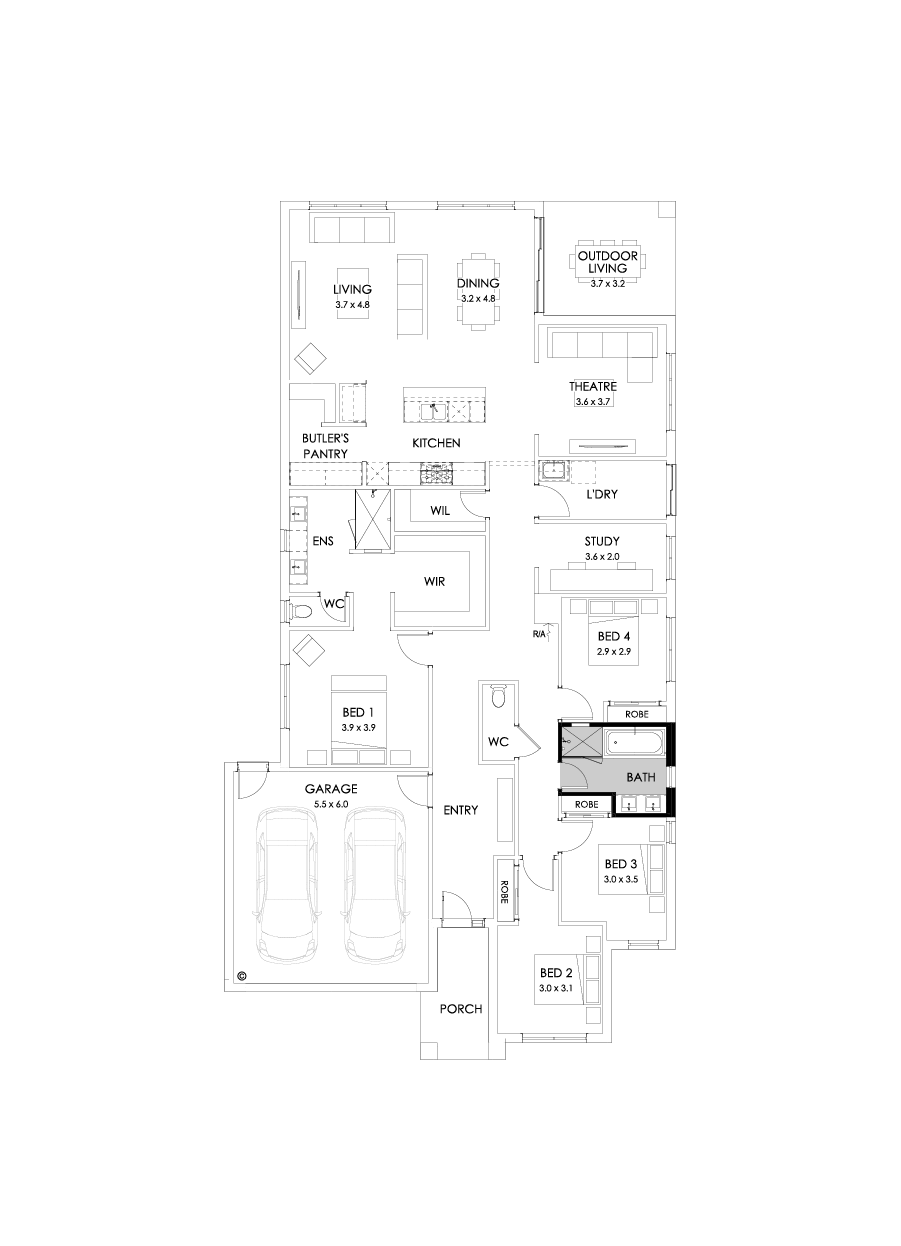 29  Floor Floorplan (Bathroom upgrade)