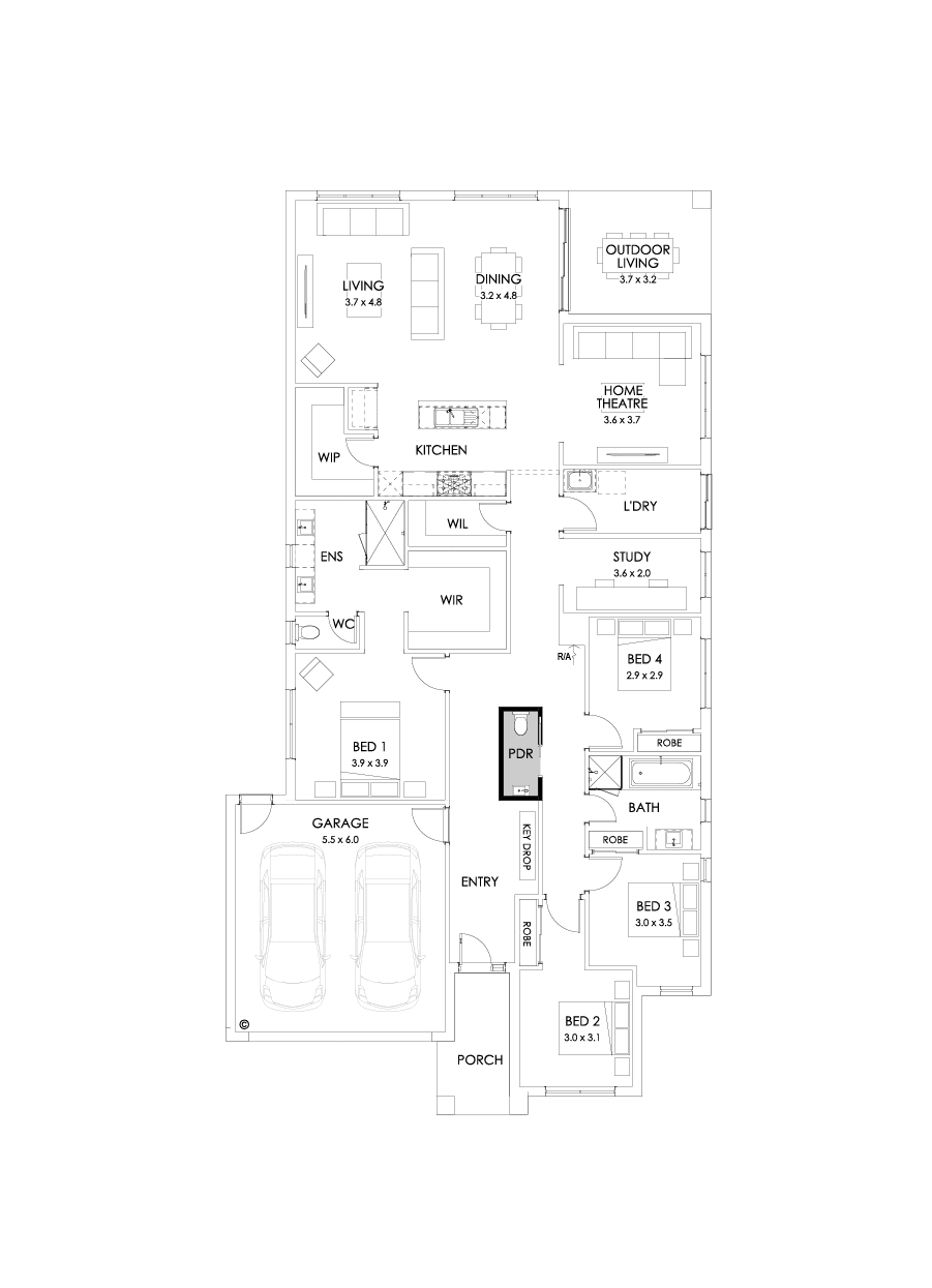 29  Floor Floorplan (Powder room)