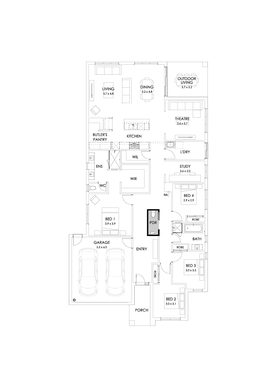 29  Floor Floorplan (Powder room)
