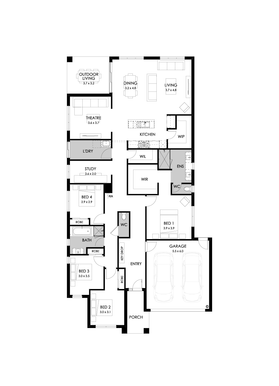 29  Floor Floorplan (Standard - Flipped)