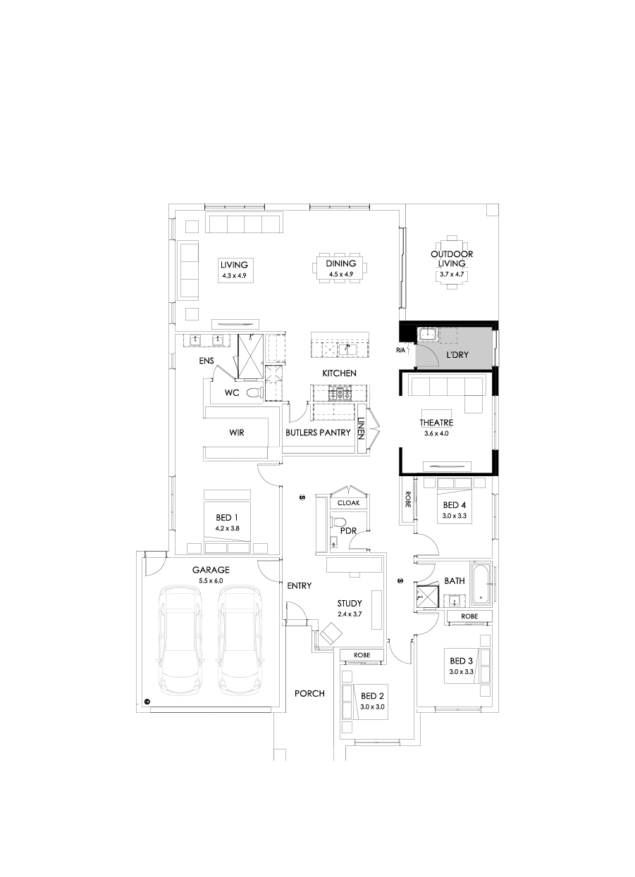 31  Floor Floorplan (Alternate laundry)