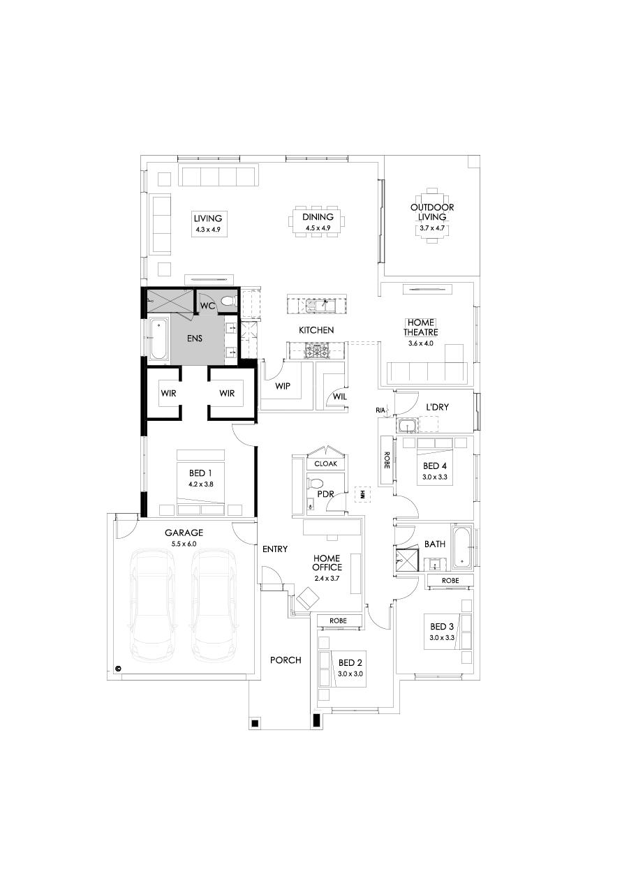 31  Floor Floorplan (Bath to ensuite)