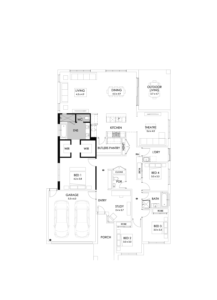 31  Floor Floorplan (Bath to ensuite)