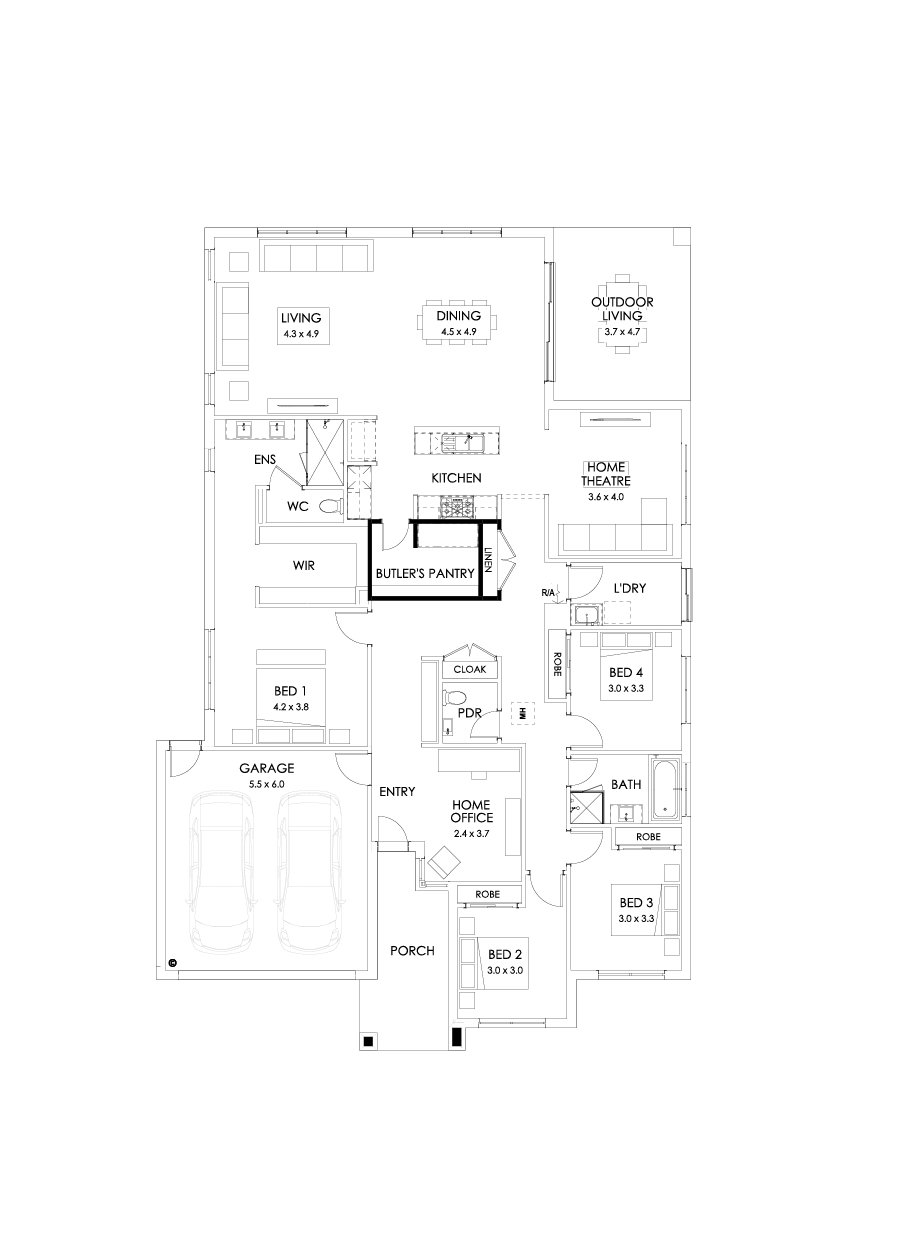 31  Floor Floorplan (Butler's pantry - Included)