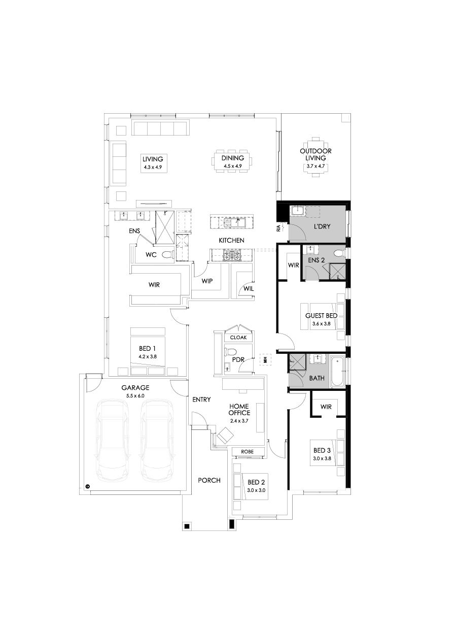 31  Floor Floorplan (Guest bedroom)