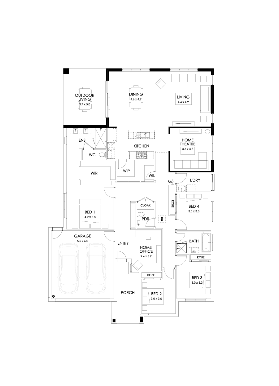 31  Floor Floorplan (Rear flip)