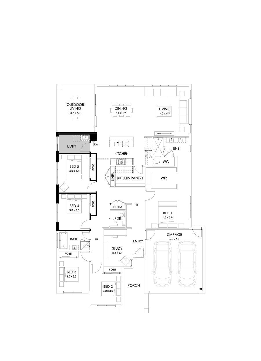 31  Floor Floorplan (5th bedroom - Flipped)