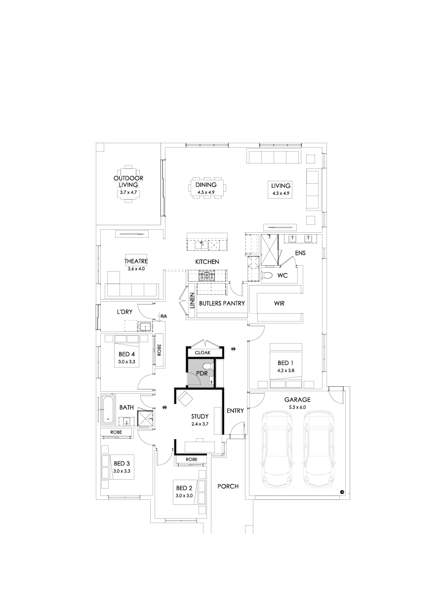 31  Floor Floorplan (Alternate Study - Flipped)