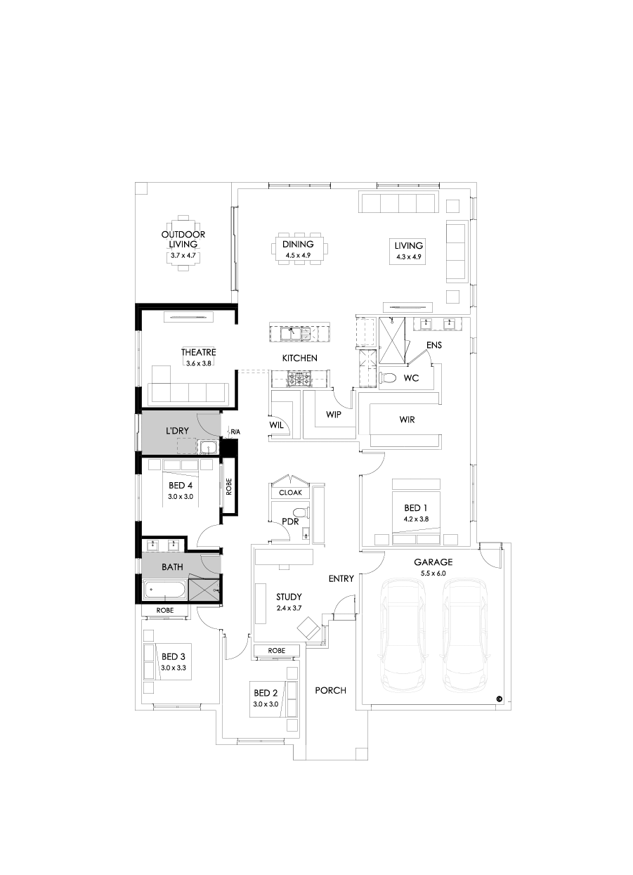 31  Floor Floorplan (Bathroom upgrade - Flipped)