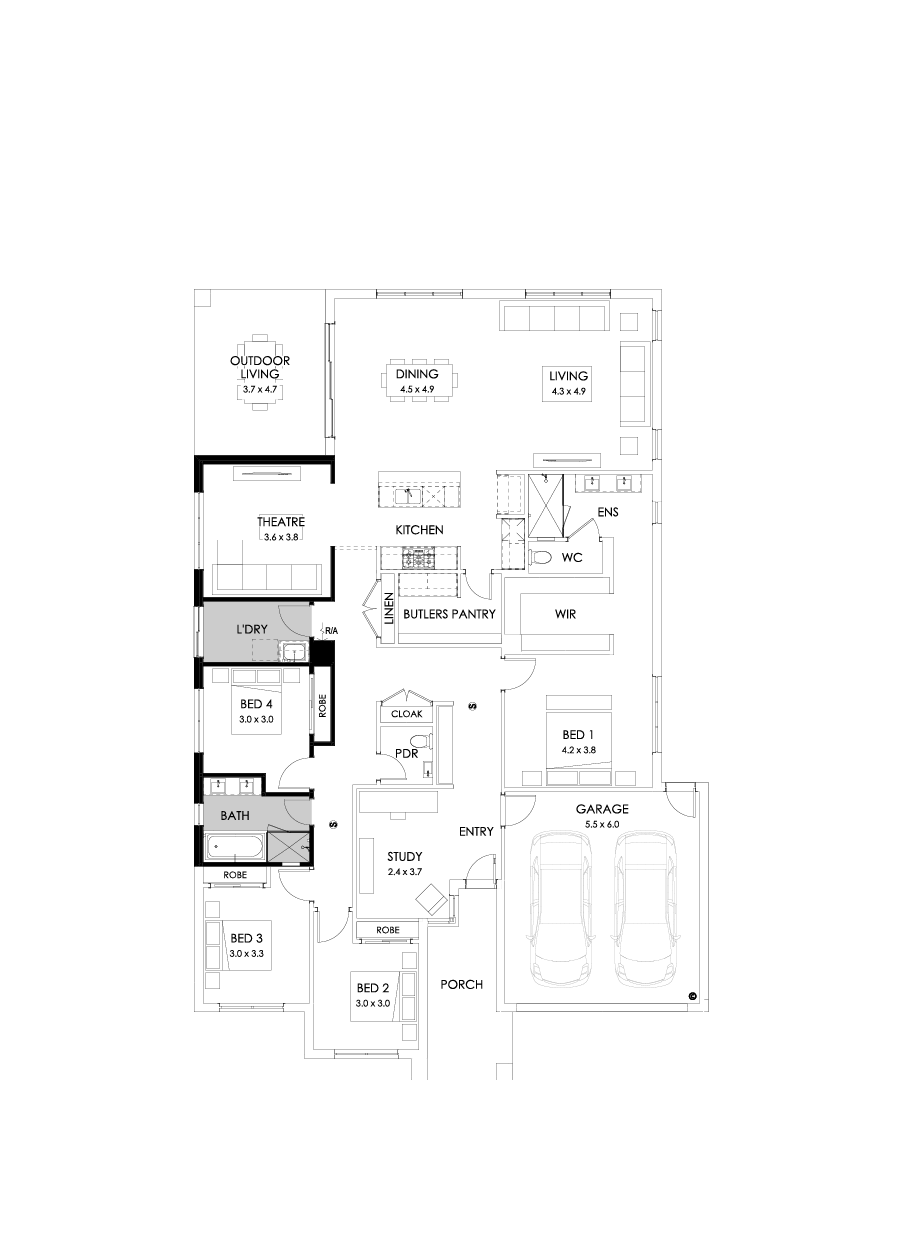 31  Floor Floorplan (Bathroom upgrade - Flipped)