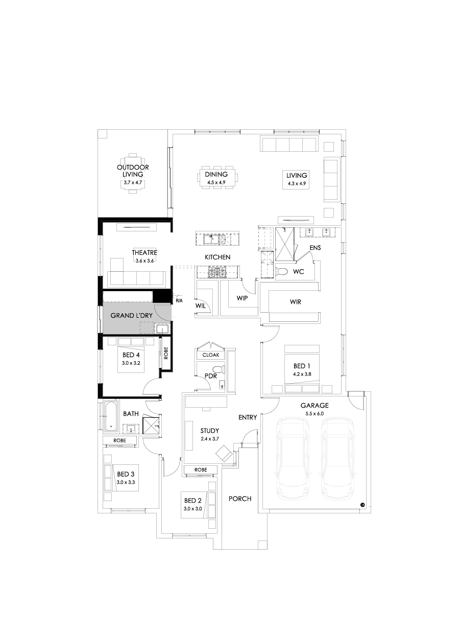 31  Floor Floorplan (Grand laundry - Flipped)