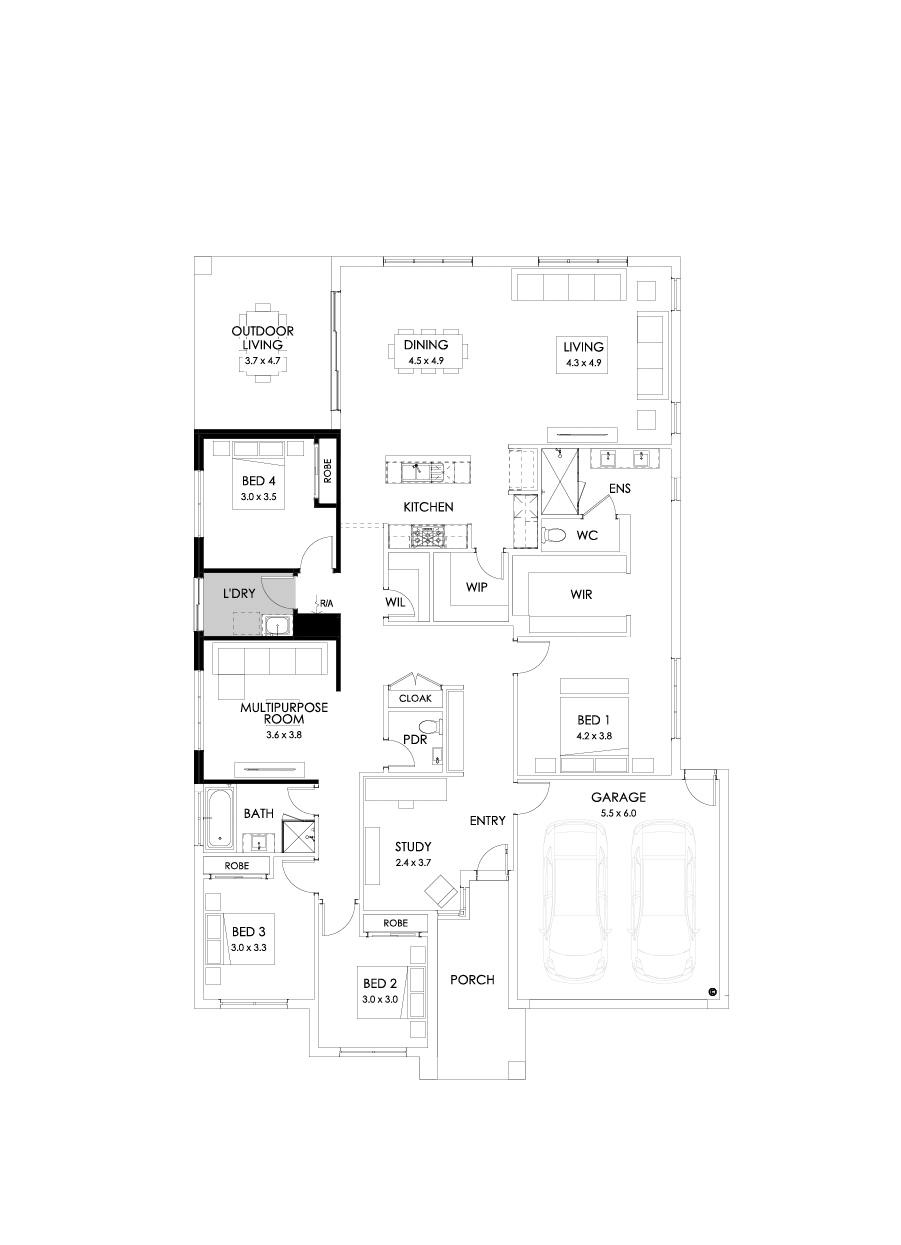31  Floor Floorplan (Multipurpose room - Flipped)