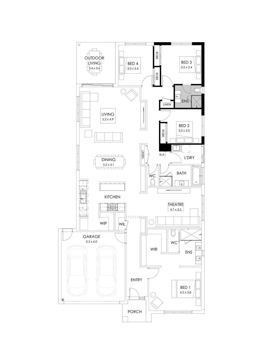 29  Floor Floorplan (Guest bedroom)
