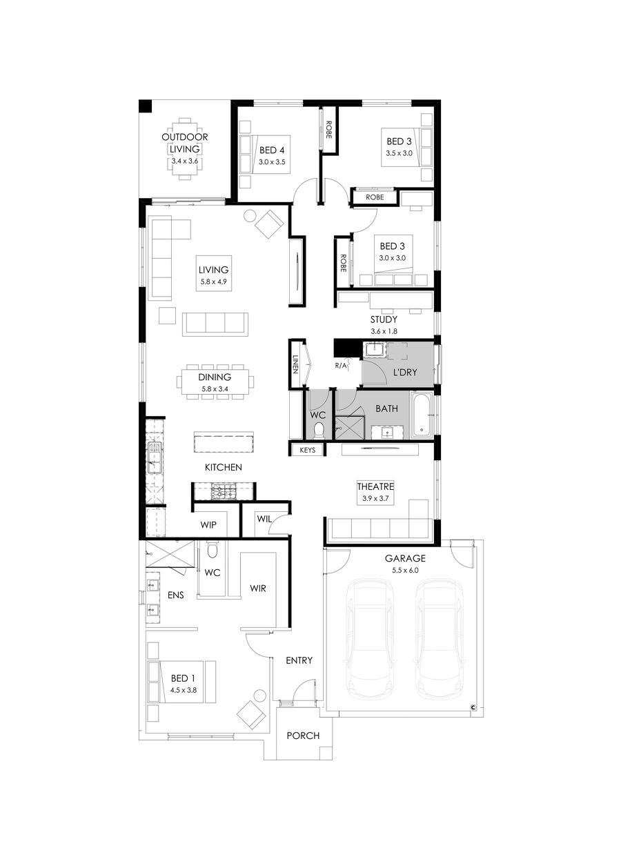 29  Floor Floorplan (Rear flip  - Flipped)