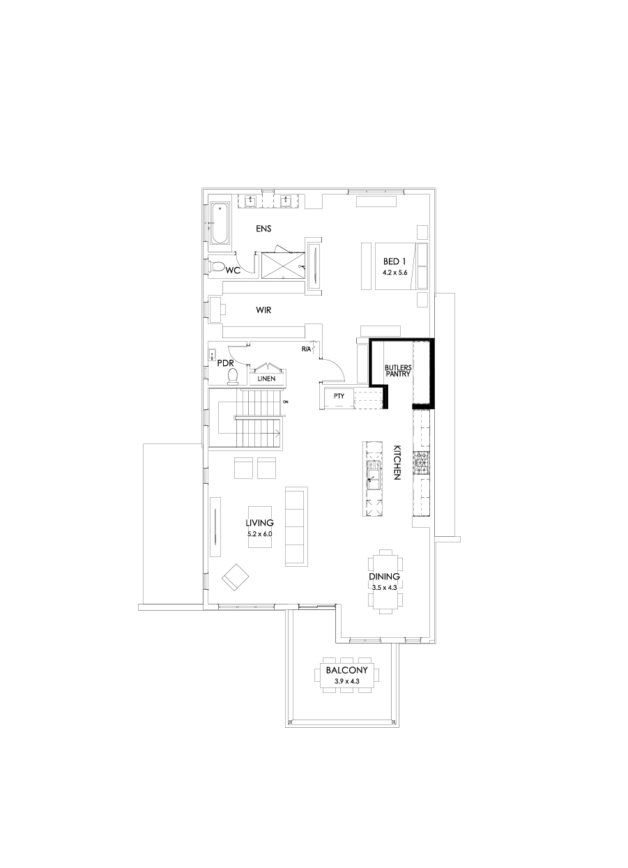 39 First Floor Floorplan (Butler's pantry)