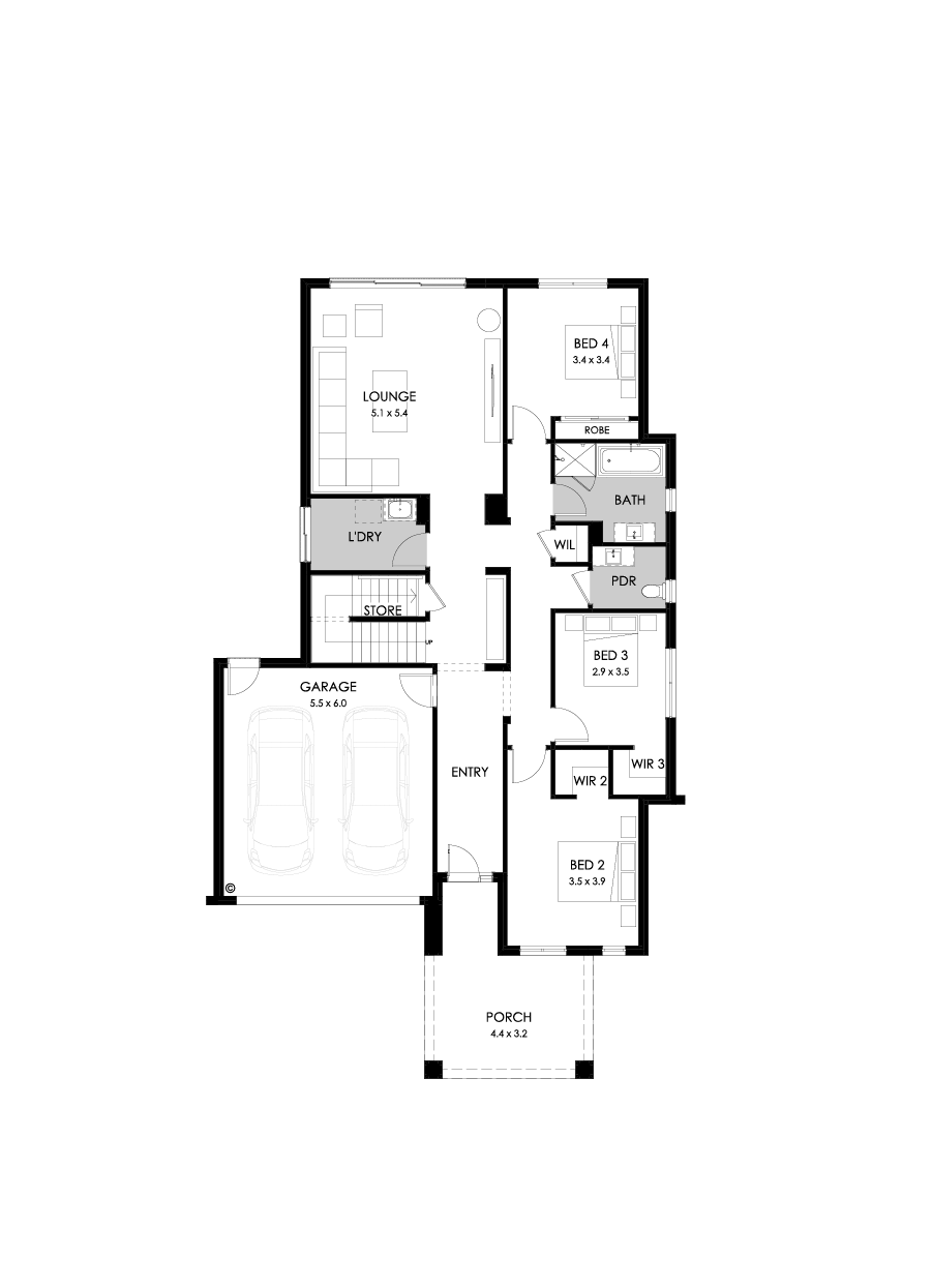 39 Ground Floor Floorplan (Standard )