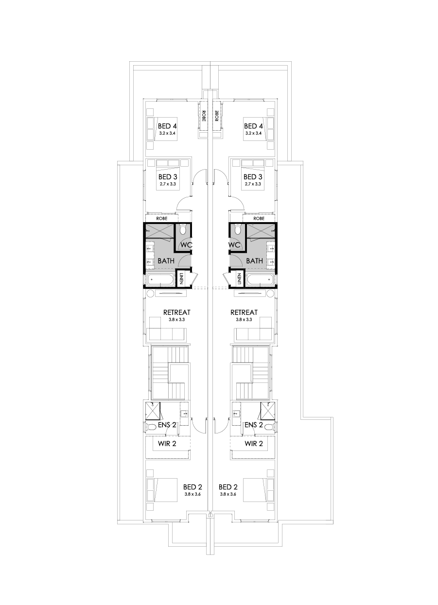 28 & 28 First Floor Floorplan (Bathroom upgrade)