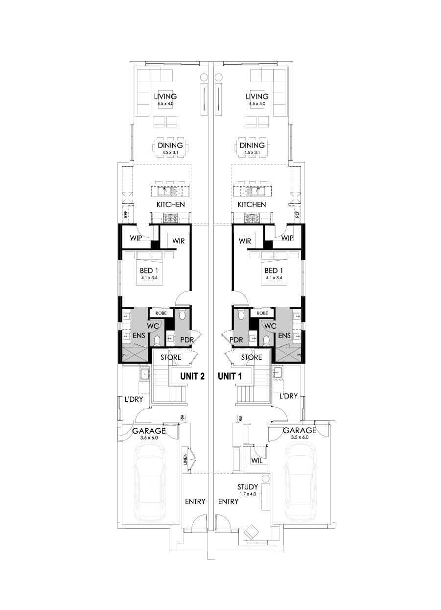 28 & 28 Ground Floor Floorplan (Bathroom upgrade)