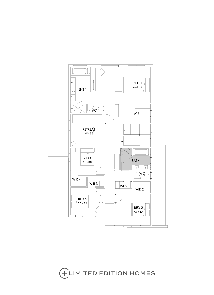 36 First Floor Floorplan (Bathroom upgrade)