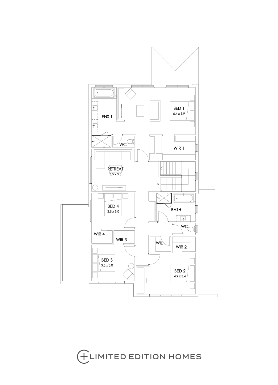 36 First Floor Floorplan (Grand outdoor living)