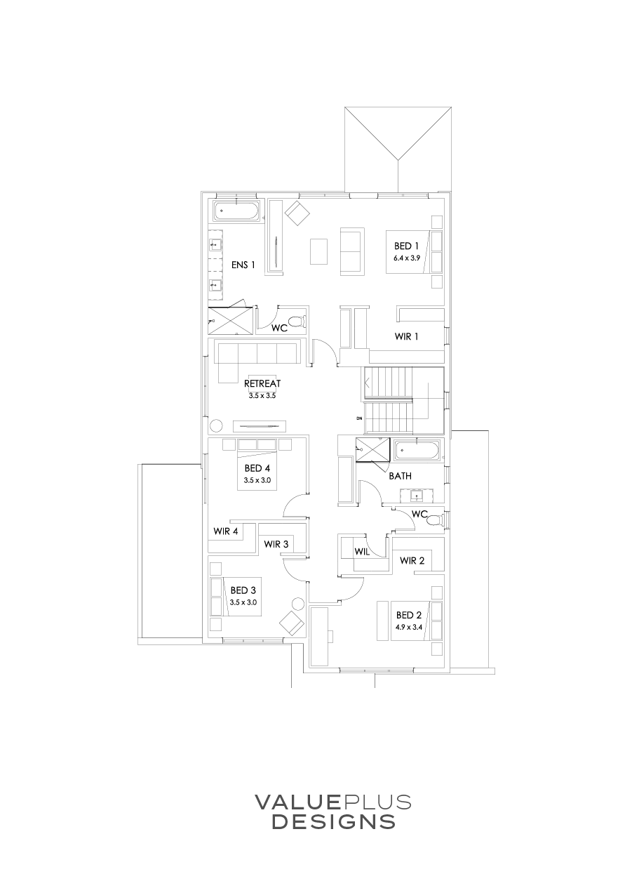 36 First Floor Floorplan (Grand outdoor living)