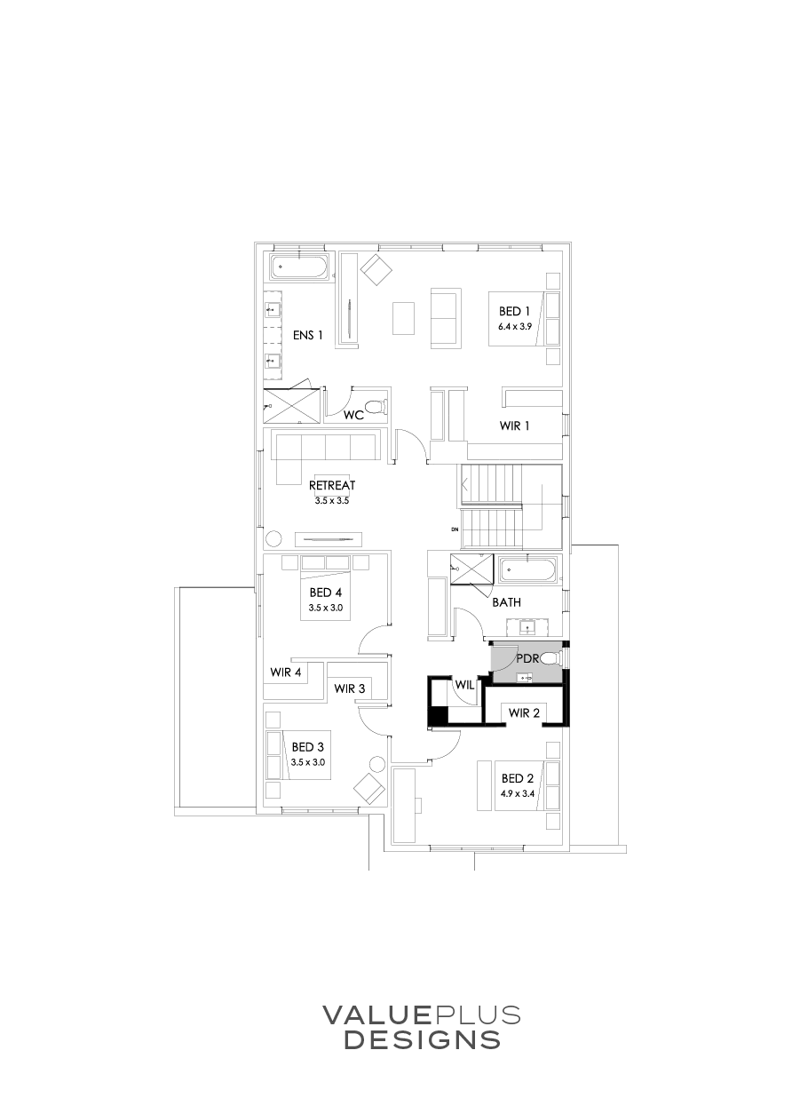 36 First Floor Floorplan (Powder room)