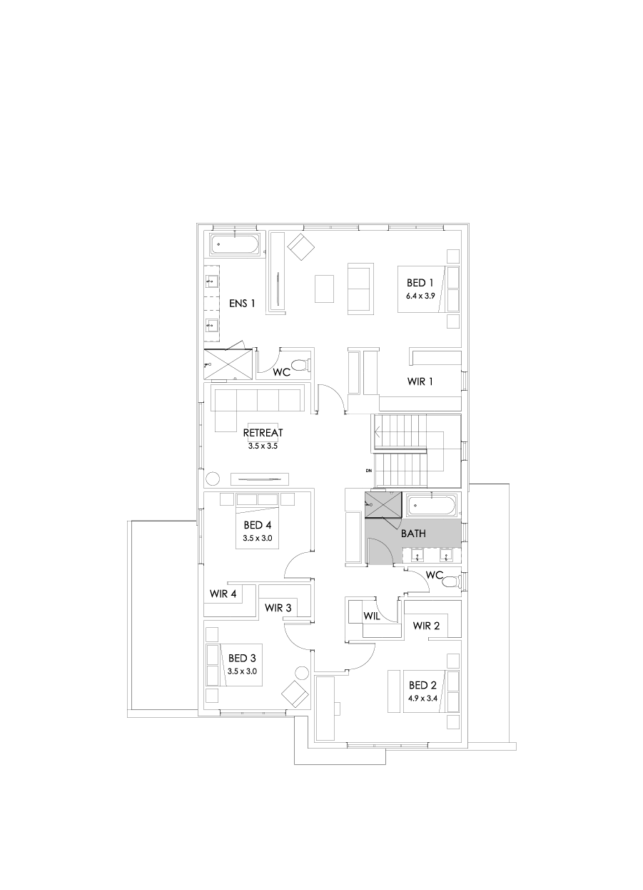 36 First Floor Floorplan (Bathroom upgrade)