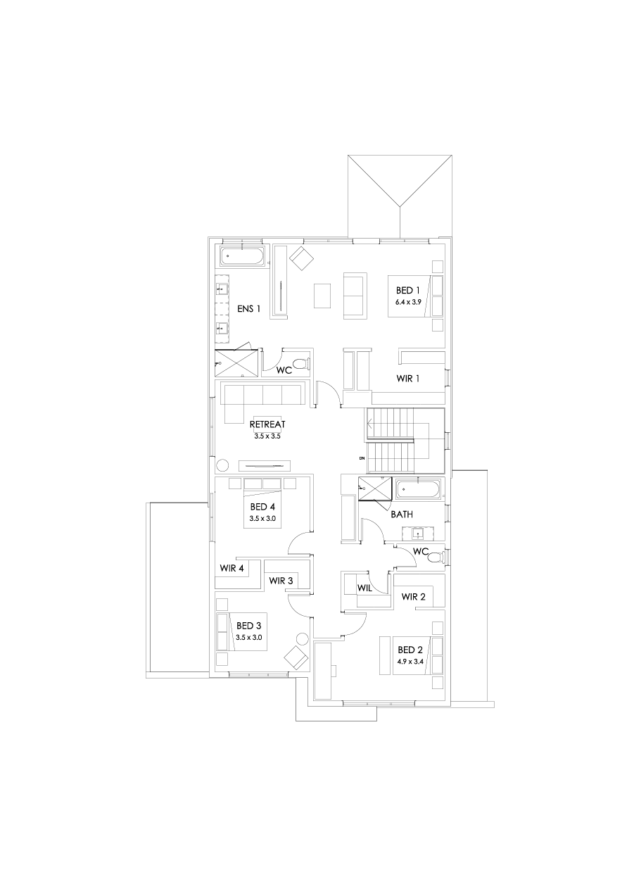 36 First Floor Floorplan (Grand outdoor living)
